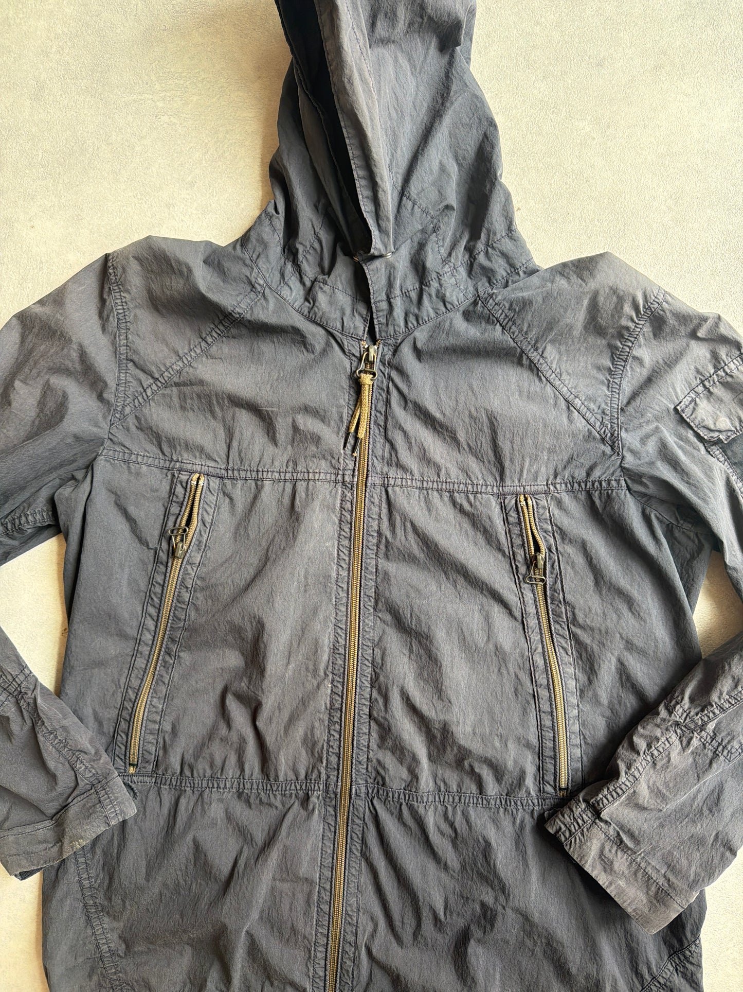 Stone Island Denims Hooded Jacket Navy L