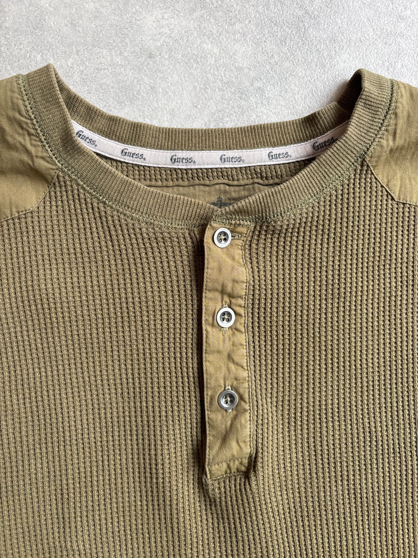 Guess Waffle Longsleeve studded detail XXL