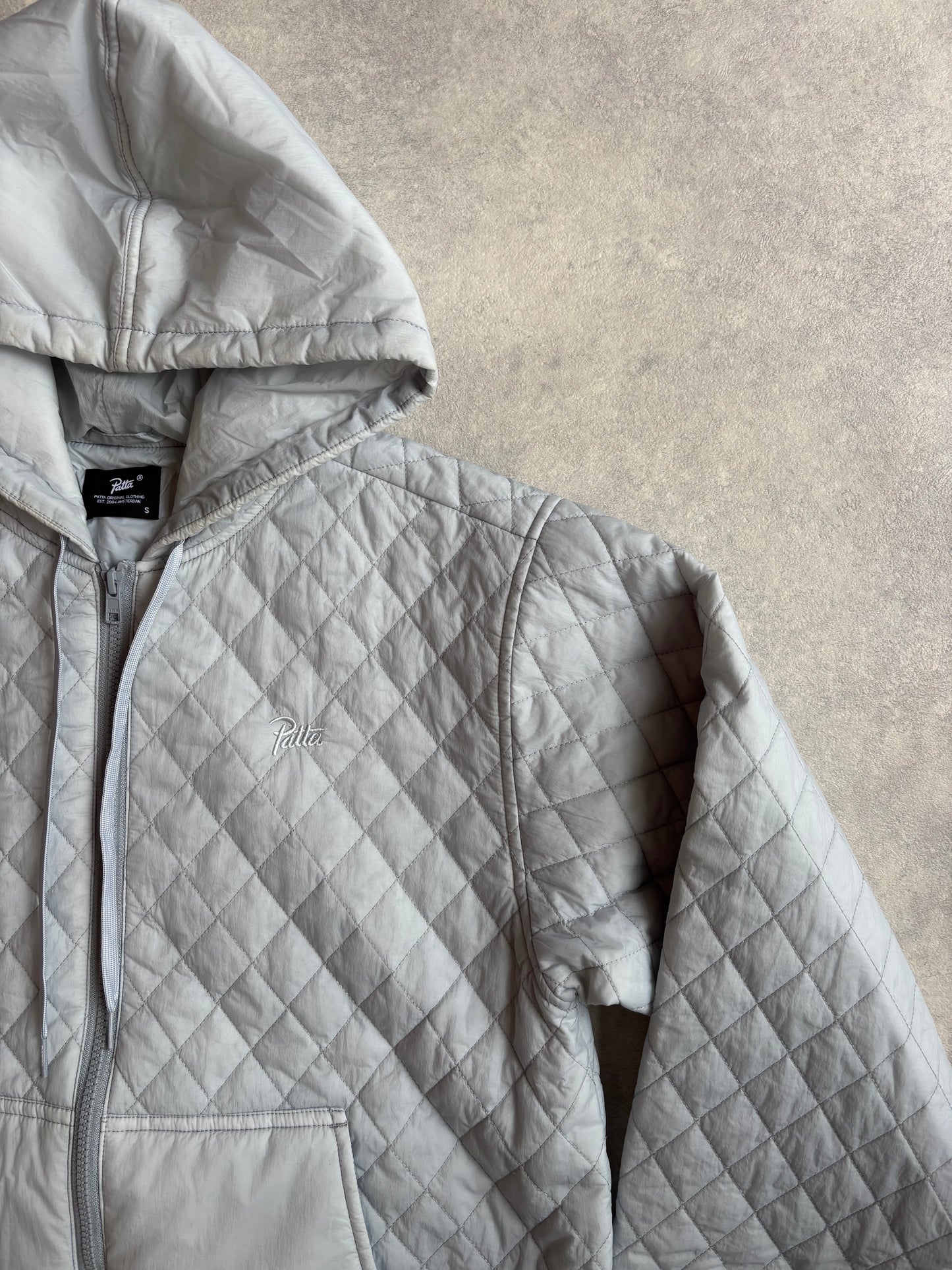 Patta Insulated Quilted Hooded Jacket S