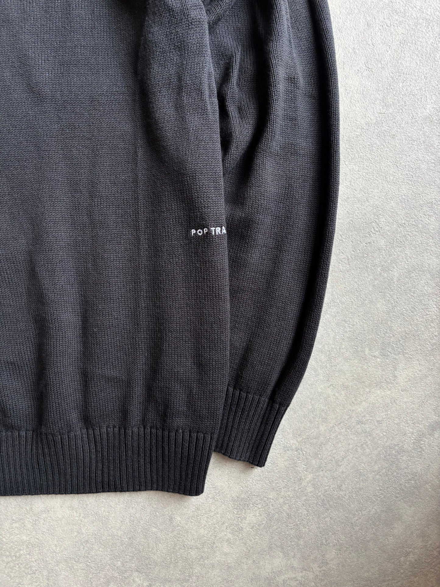 Pop Trading Company Knit Jumper Box Logo Black  XL