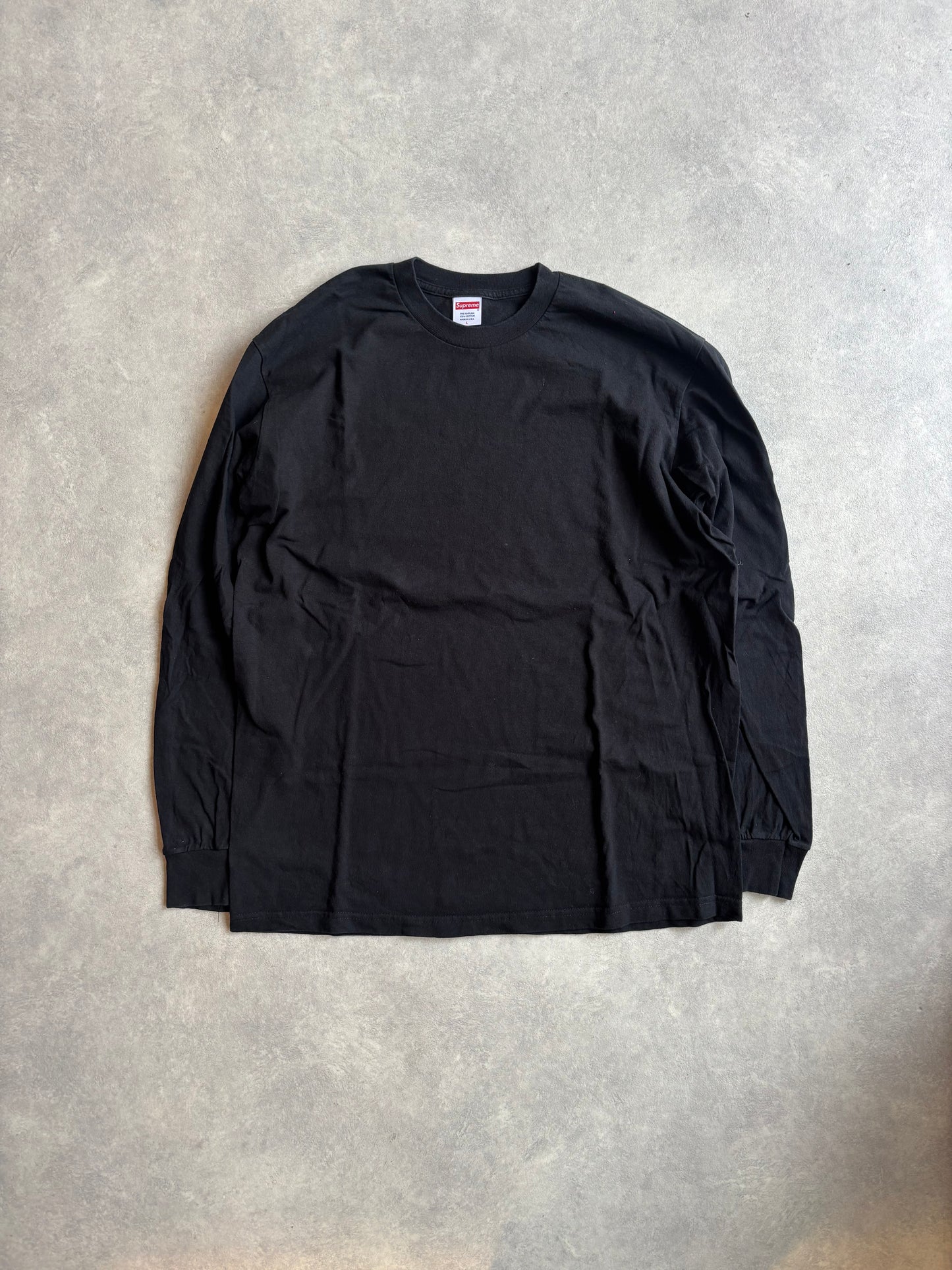Supreme Black Longsleeve Large