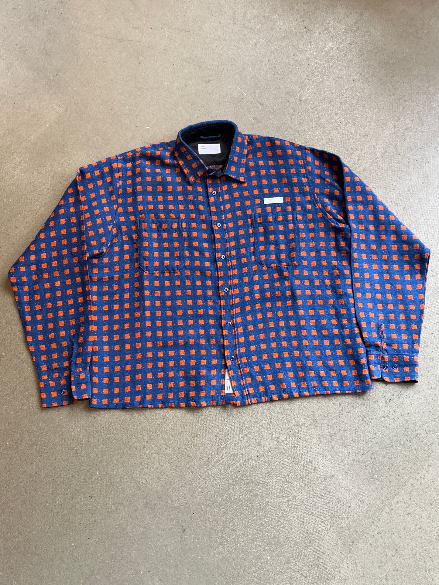 4SDESIGN Checked Tweed Shirt Size XL
