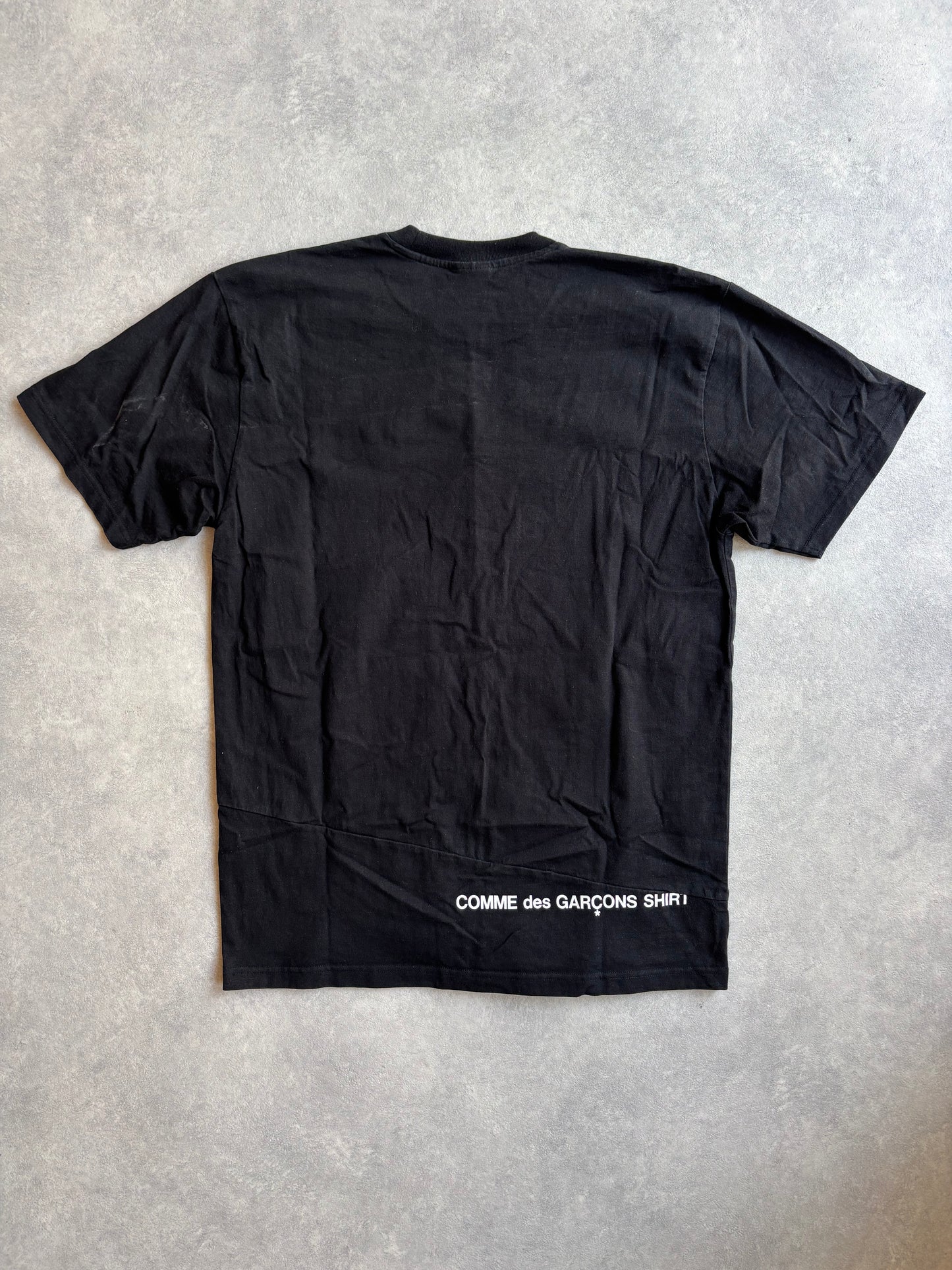 Supreme x CDG FW18 Box Logo Split Tee Black L