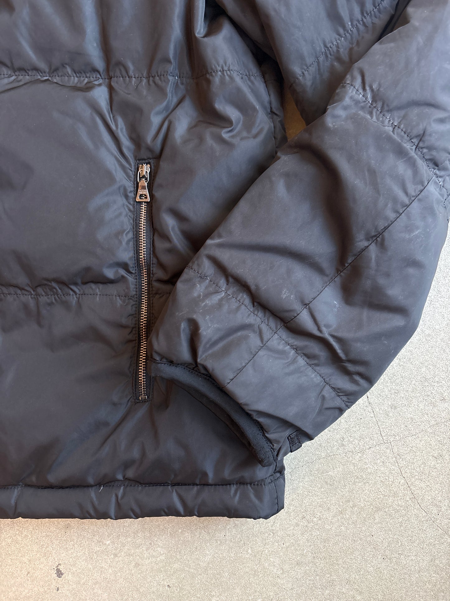 Prada Padded Bomber Jacket Black M