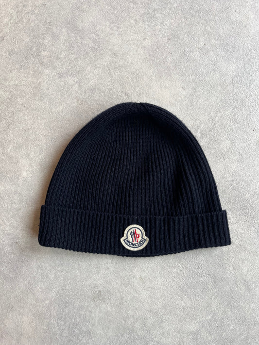 Moncler Wool Beanie Navy Blue
