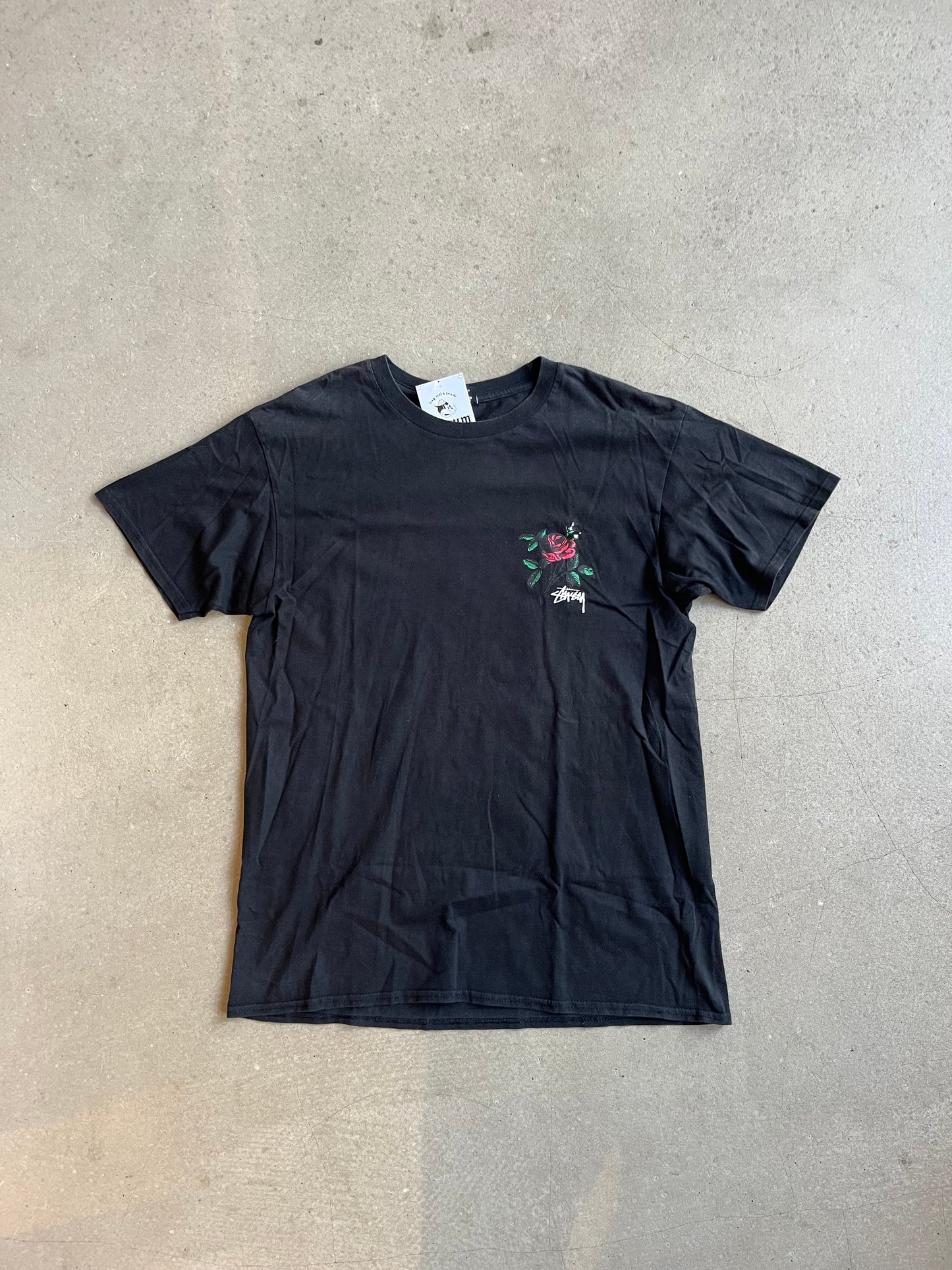 Stussy Rose Tee Black L