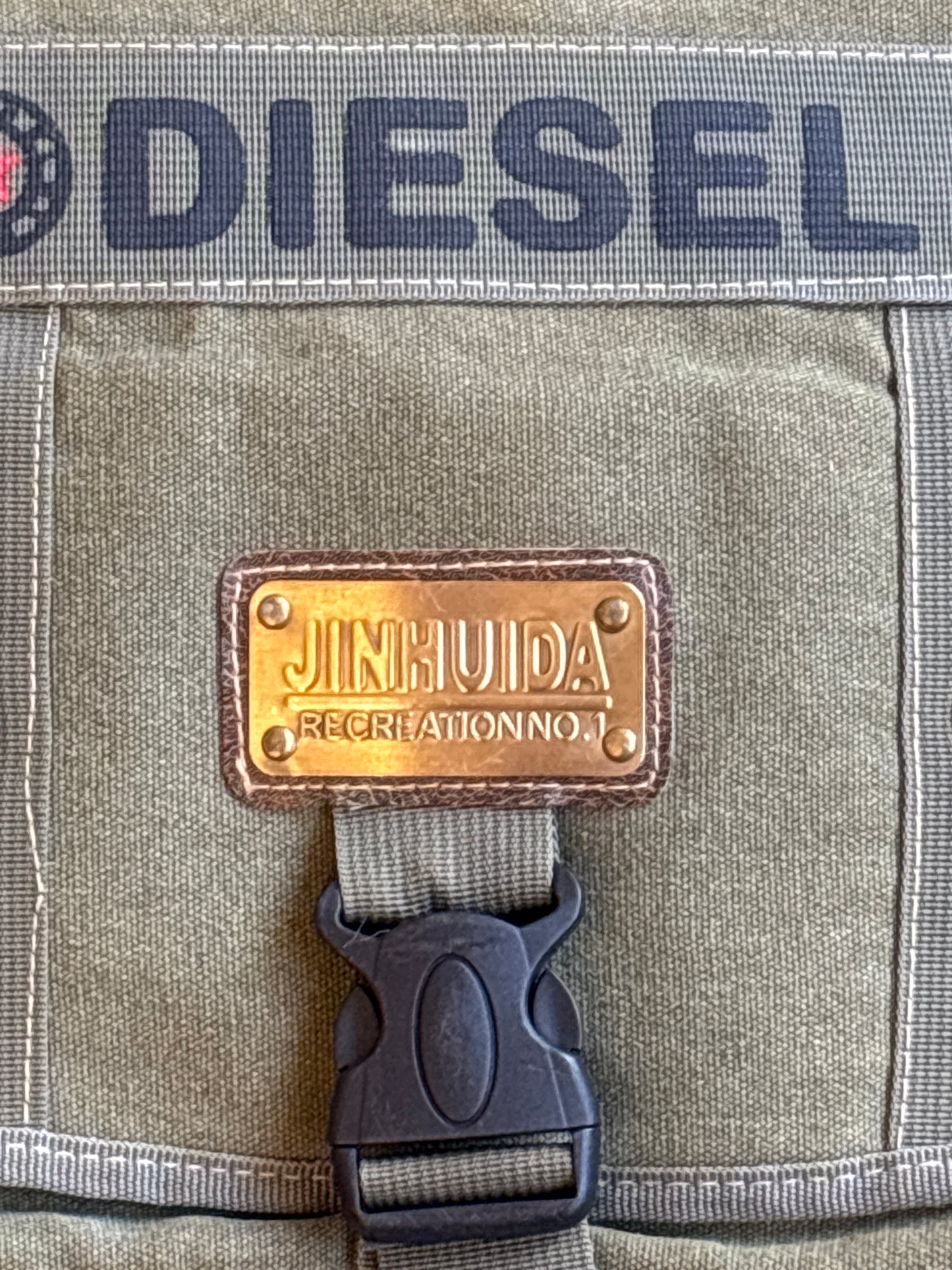 Diesel Jinhuda Green Army Bag Jinhuda
