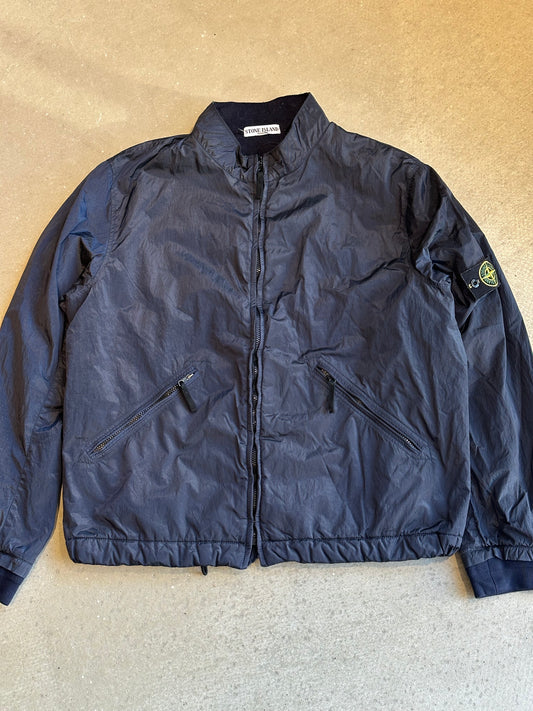 Stone Island Nylon Metal Quilted Bomber Navy XXL