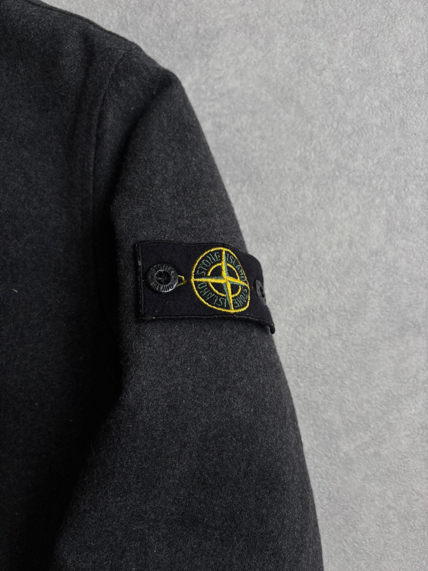 Stone Island Junior Softshell Hooded Full Zip Grey Junior 14YRS