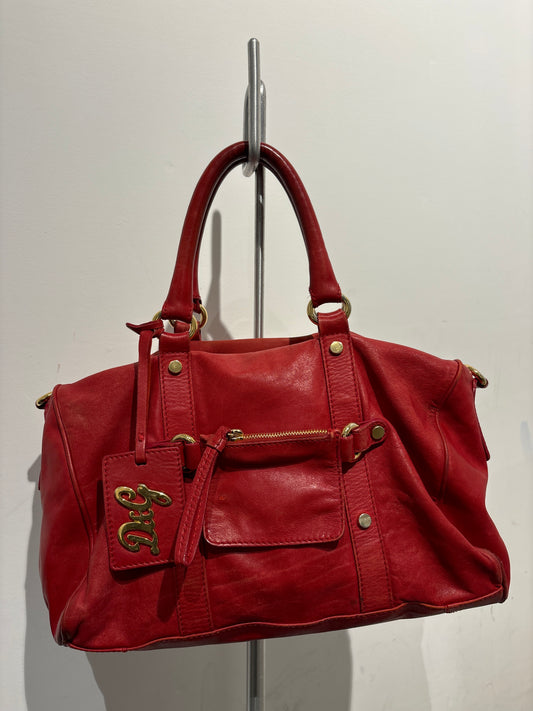 Dolce and Gabbana Red Leather Handbag