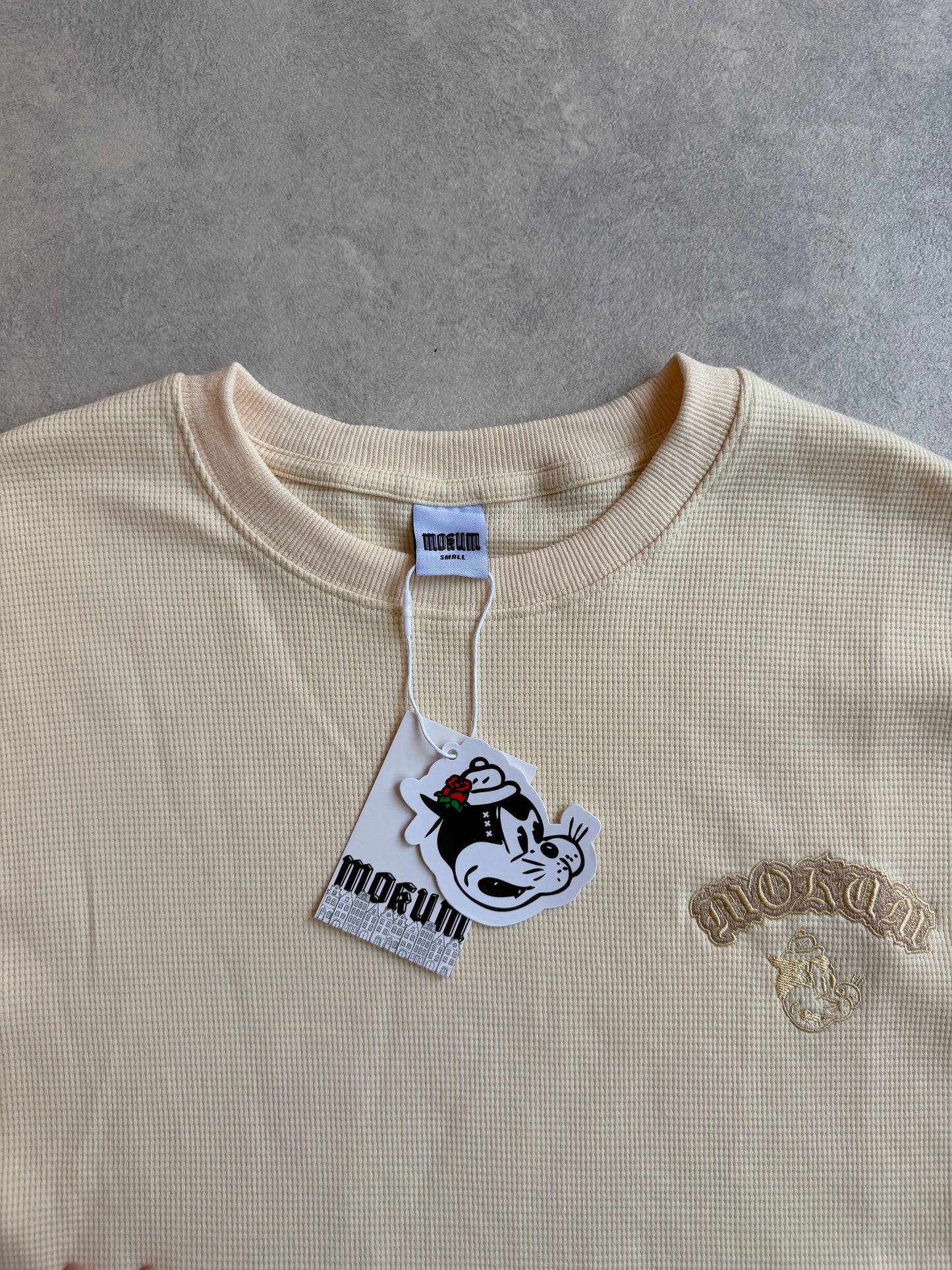 Basic Mokum Waffle Longsleeve Beige