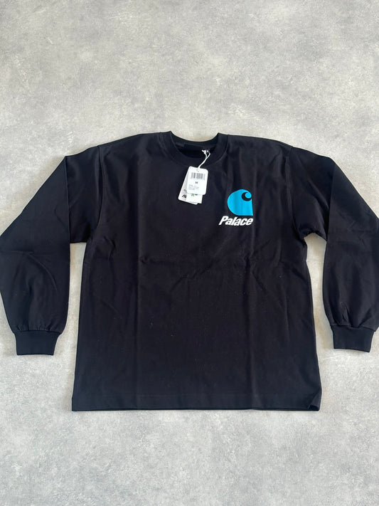 Palace Carhartt WIP Logo Longsleeve Black M