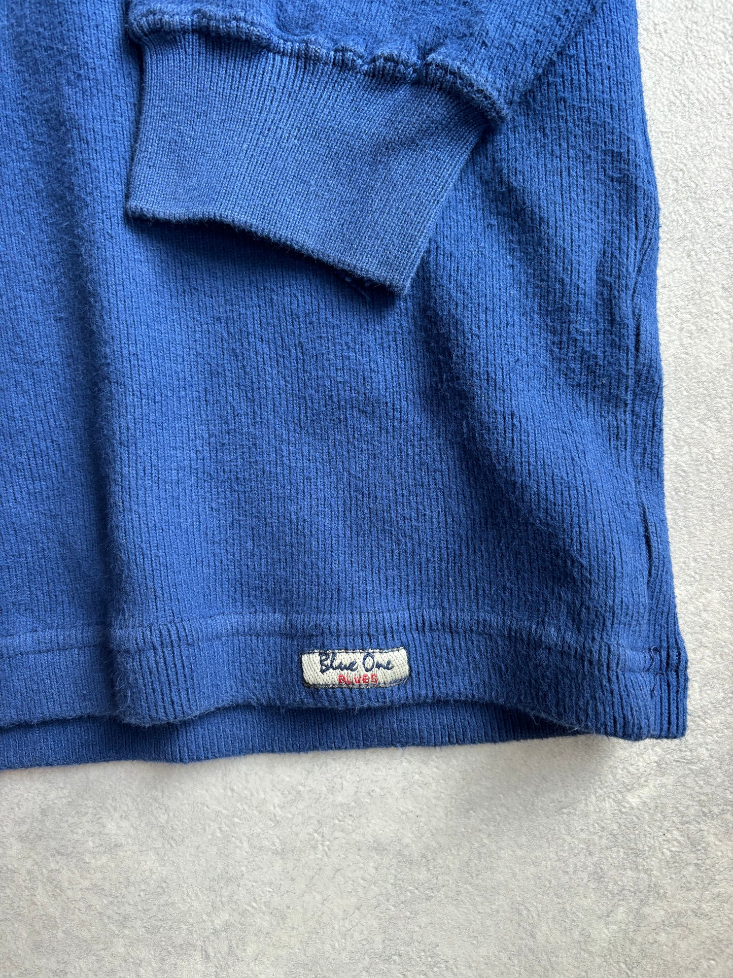 Blue One Washed Sweater Navy Blue L