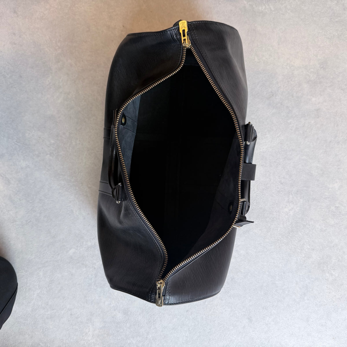 Louis Vuitton Epi Keepall 45 Weekend Bag Black