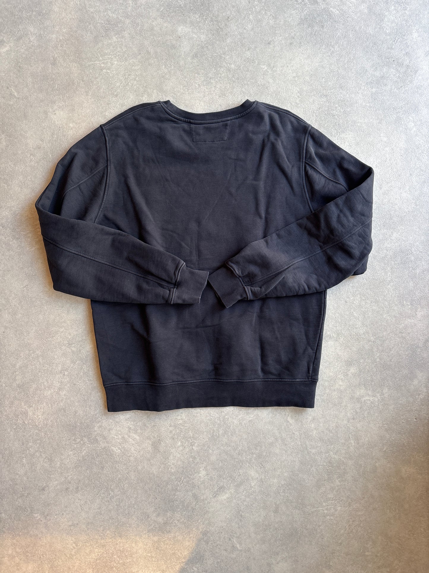 CP Company Sweater Navy Embroidered Logo Large