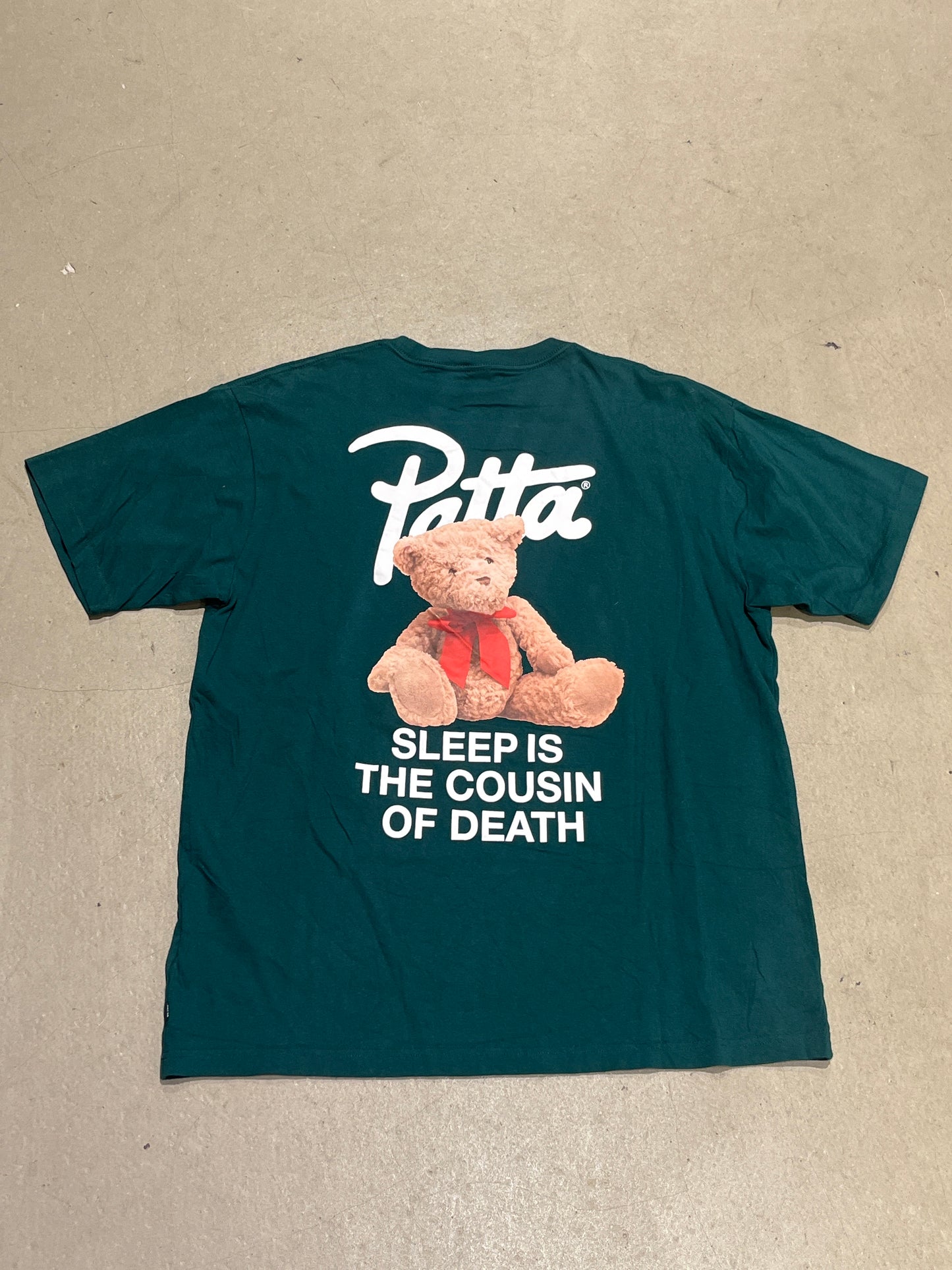 Patta Sleep Is The Cousin Of Death Tee Green XL