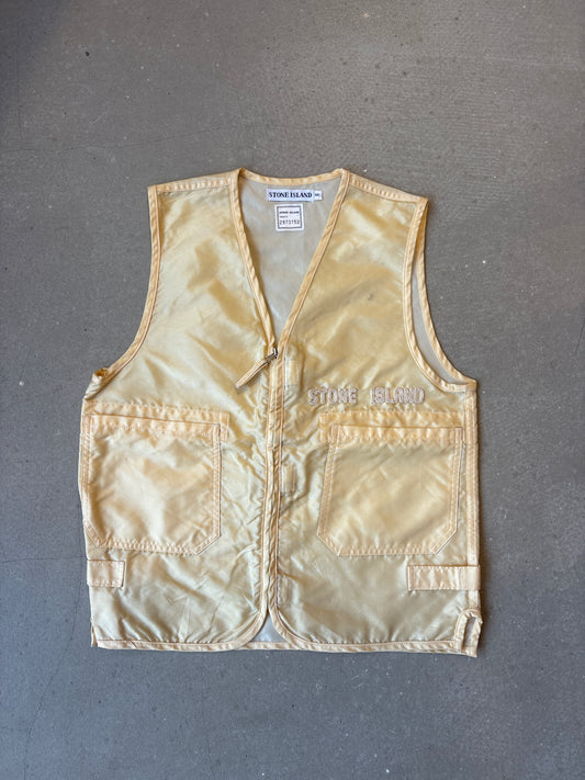 Stone Island Formula Steel Embroidered vest 1994 Beige S