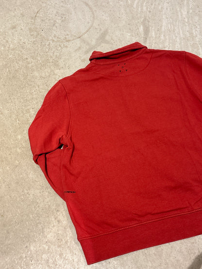 Pop Trading Company Half Zip Sweater Red L