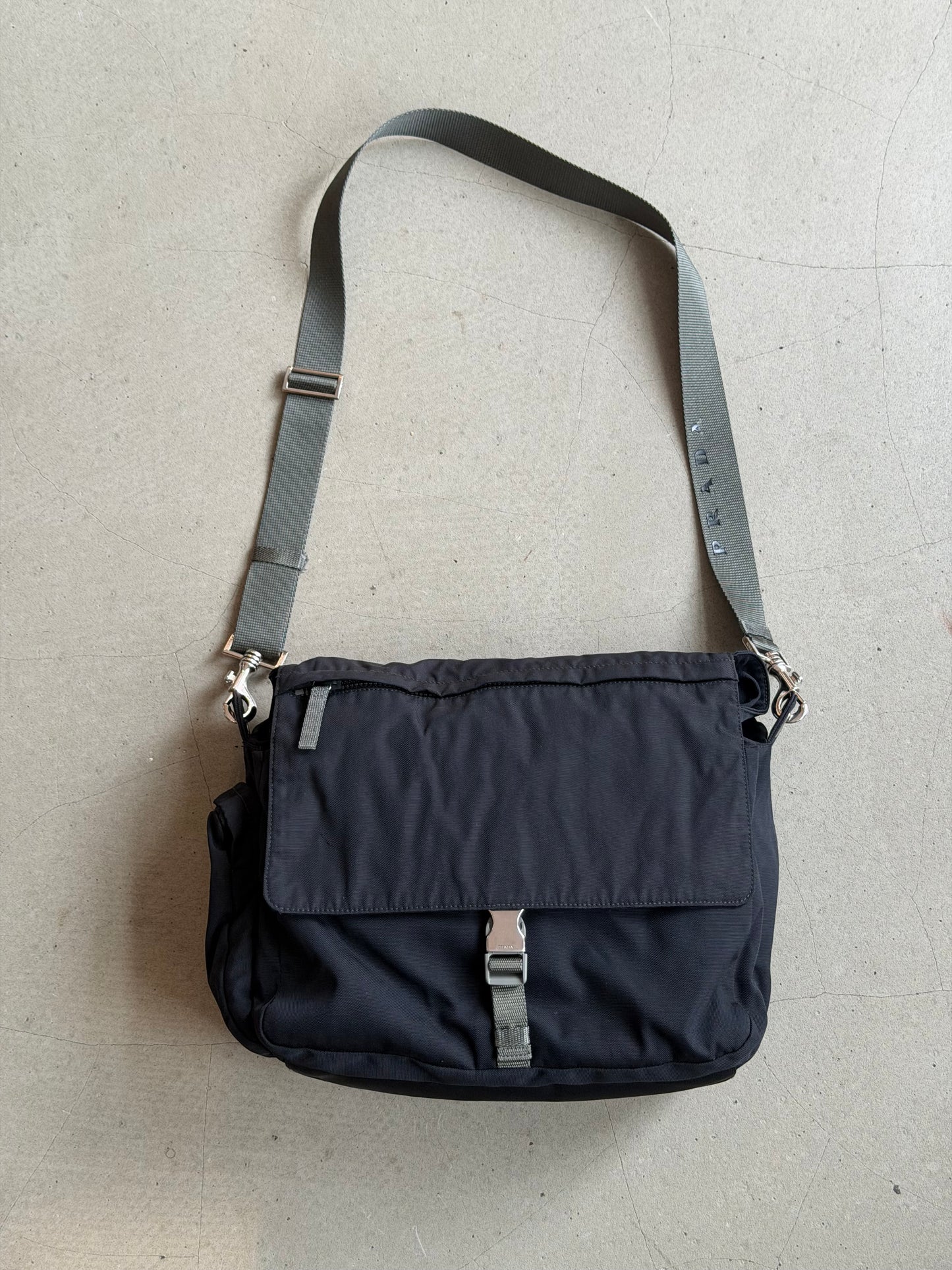 Prada Sport Nylon Black Messenger Bag