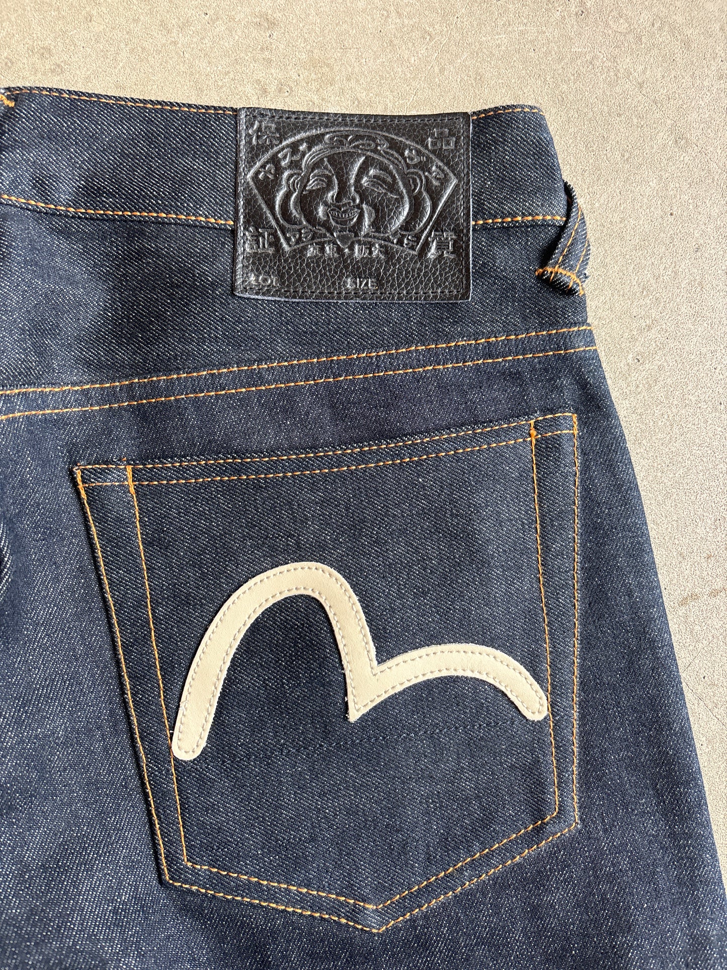 Evisu Slim Straight Leg 5 Pkt Jeans Size 30 Special