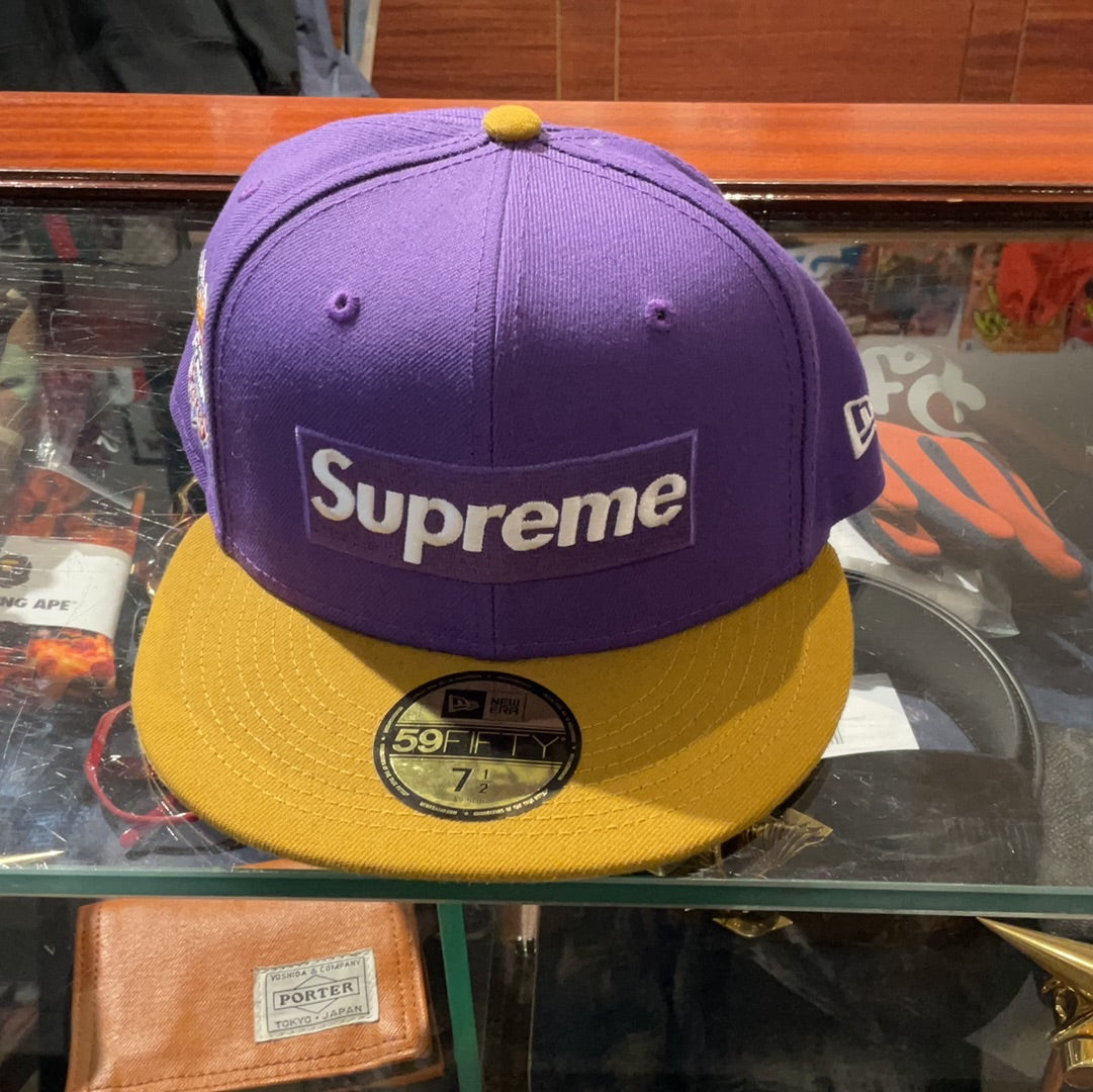 Supreme 2-Tone Box Logo New Era Purple 7.5