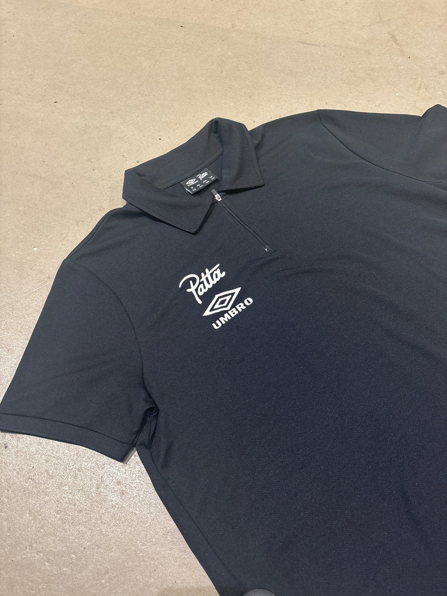 Patta x Umbro Shortsleeve Polo Black XXL