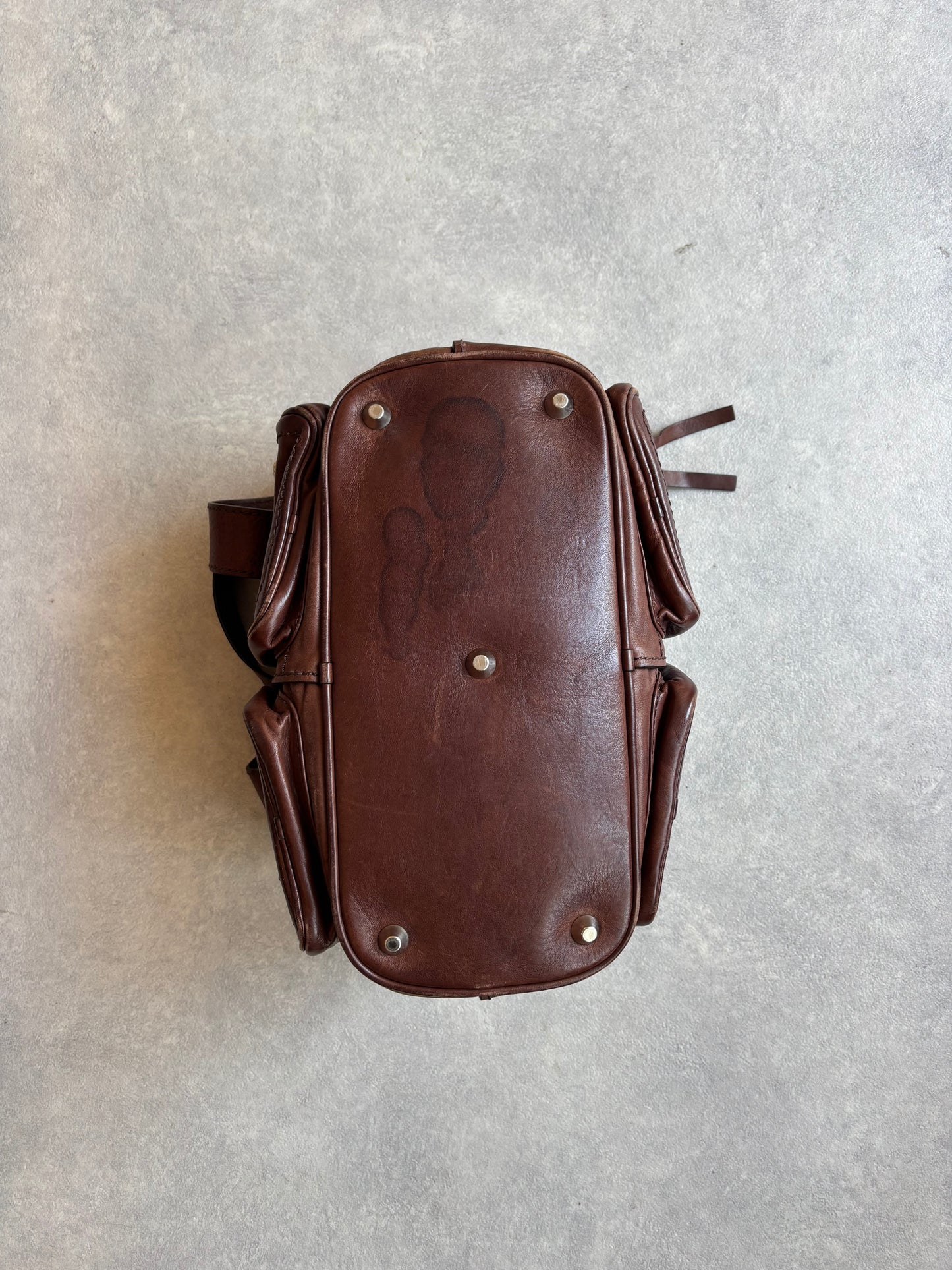 Chloé Paddington Padlock Handbag Brown Leather