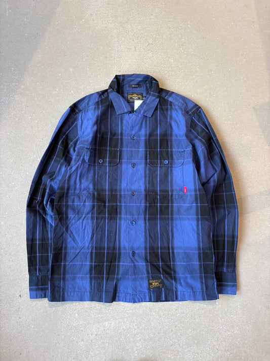 WTAPS Plaid Shirt Blue Large