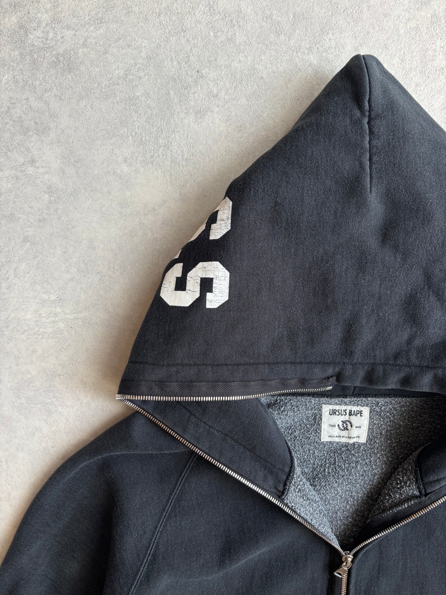 Ursus Bape Full Zip USS Hoodie Black XL