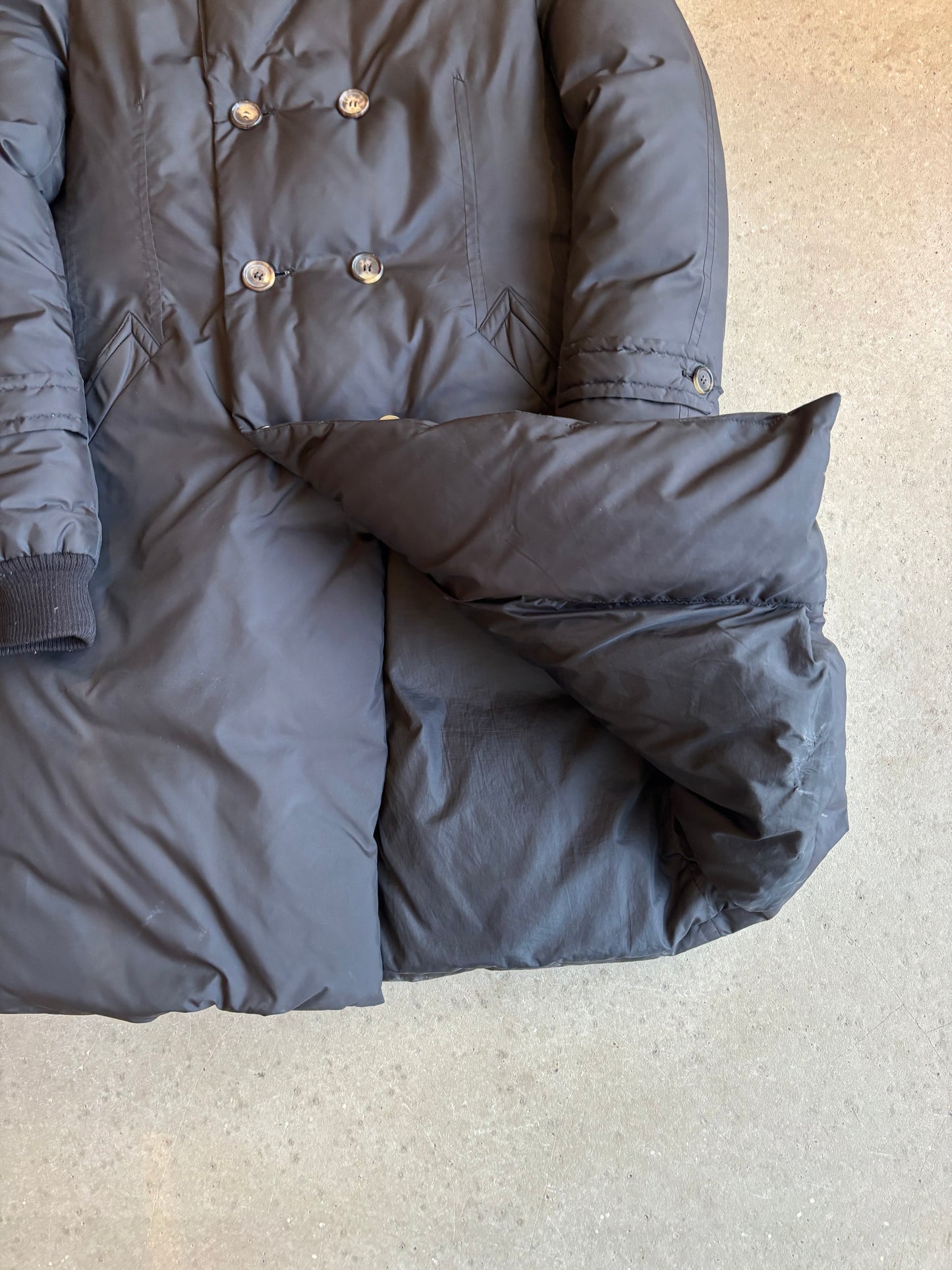 Comme Des Garçons Double Breasted Puffer Black Medium