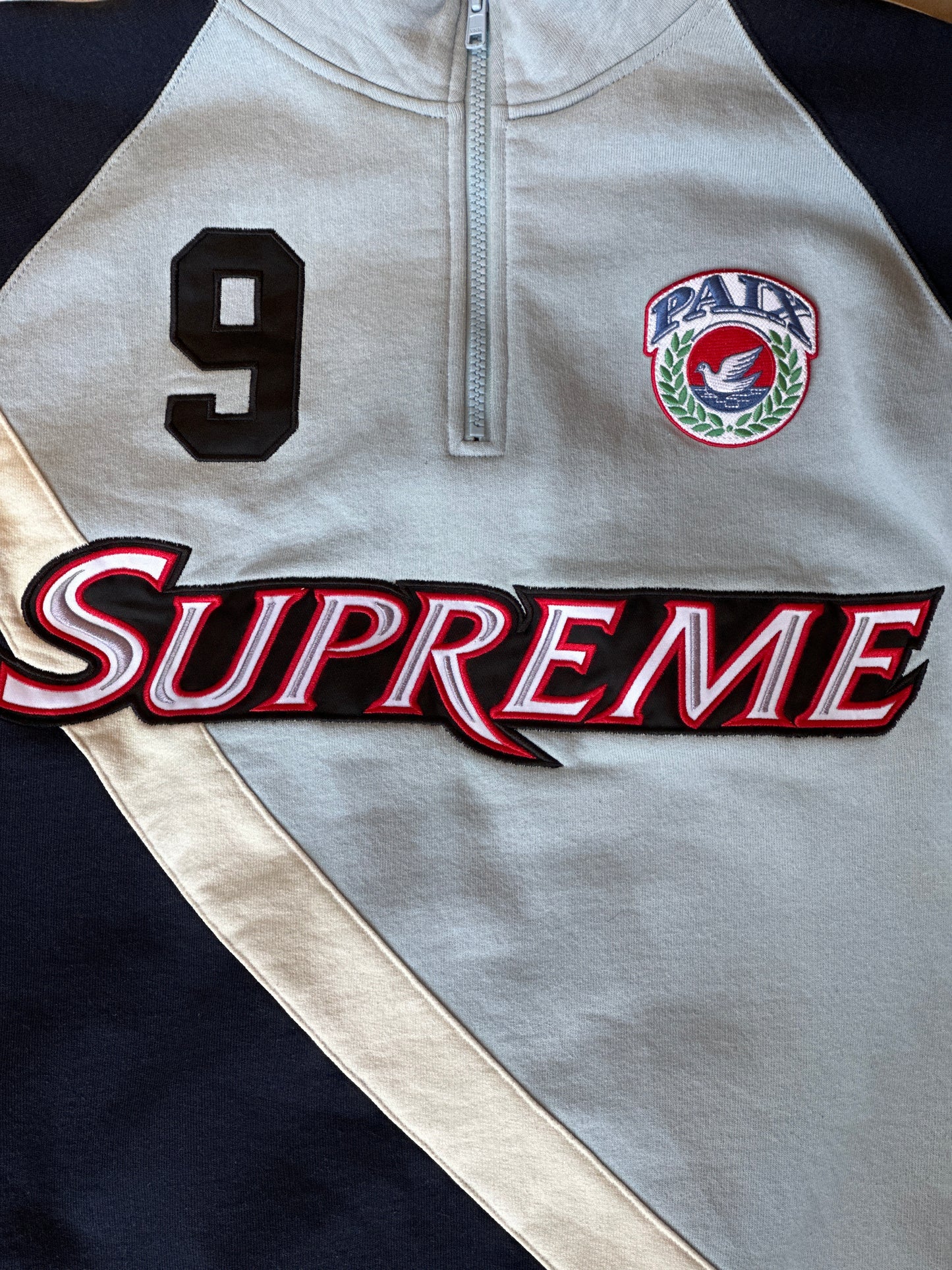 Supreme Equipe Half Zip Medium Light blue