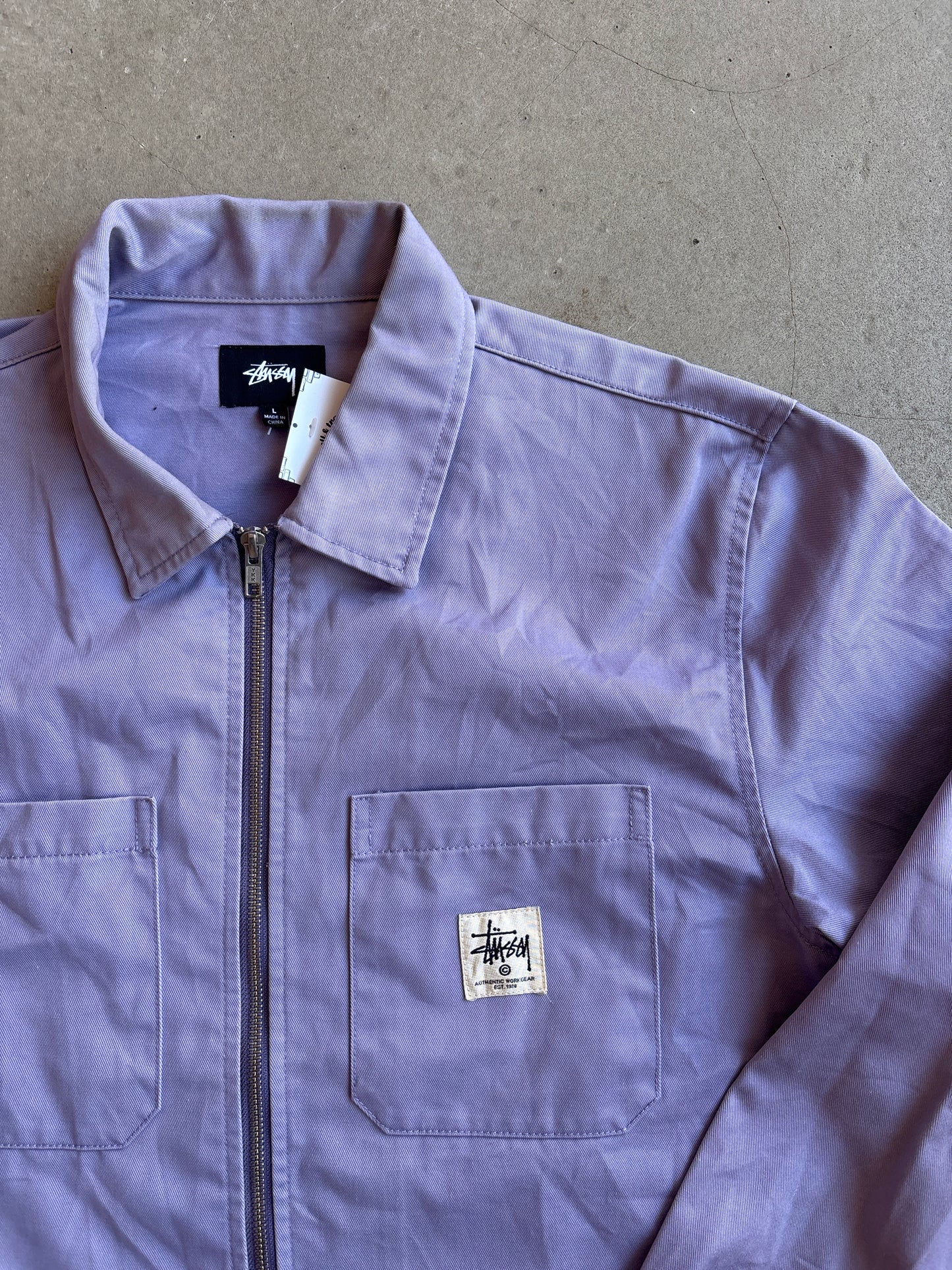 Stussy Workwear Overshirt Lilac L