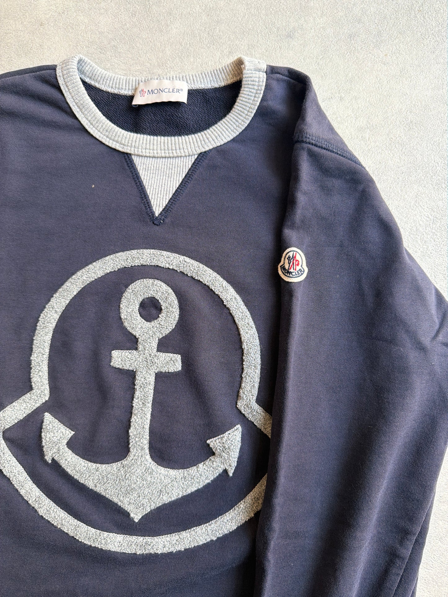 Moncler Junior Sweater Navy 12Y