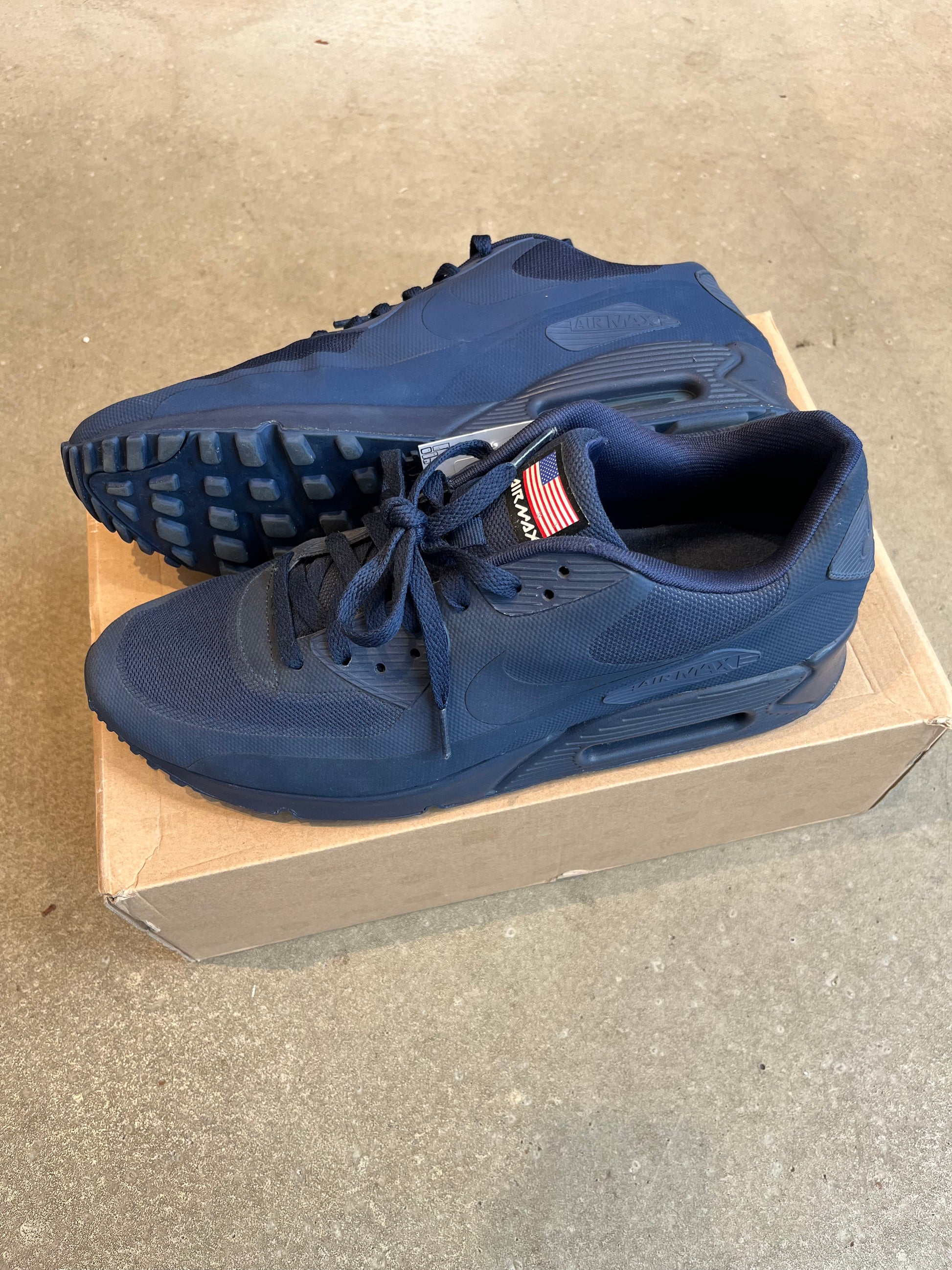 Blue Air Max 90 Hyperfuse Navy Navy Blue Air Max 90s Independence