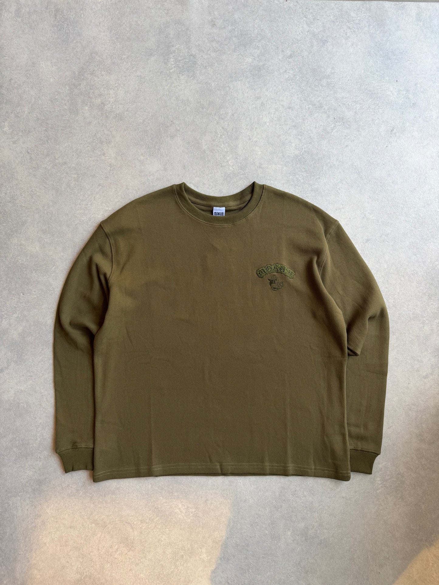 Basic Mokum Waffle Longsleeve Olive