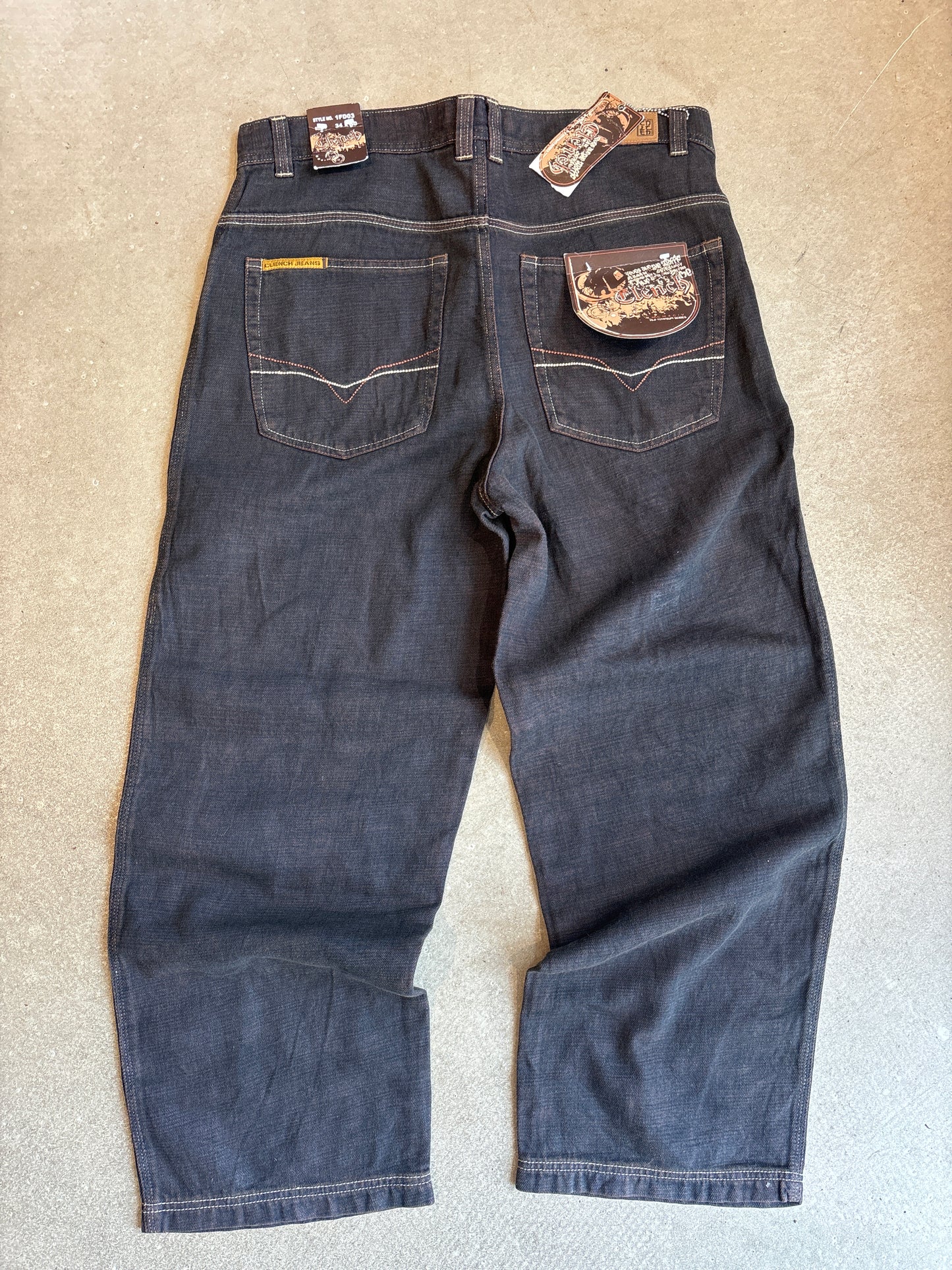 Clench Washed Straight Jeans W34/L30