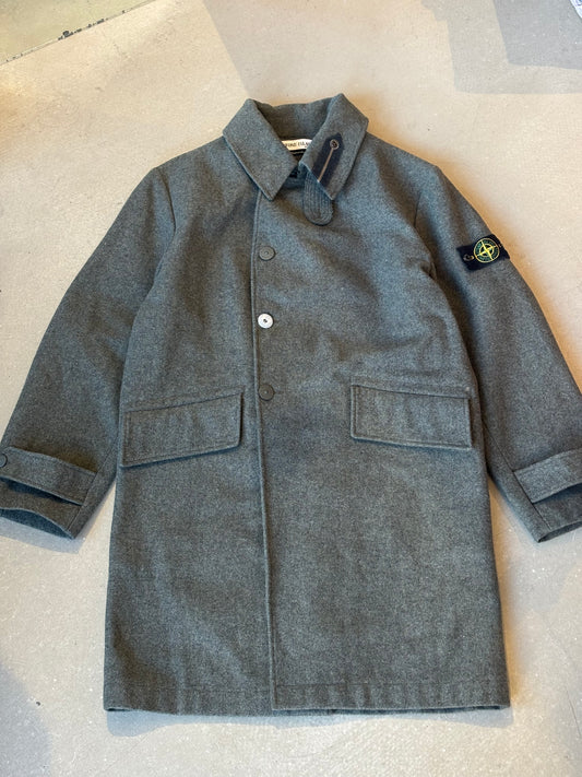 Stone Island Dueal Layer Coat 2002 Size L Grey