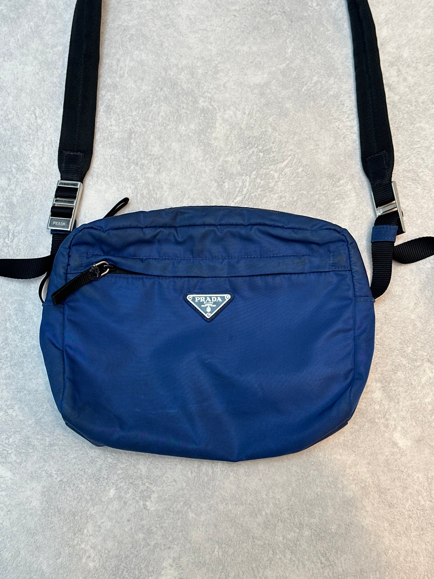 Prada Nylon Blue Crossbody Bag