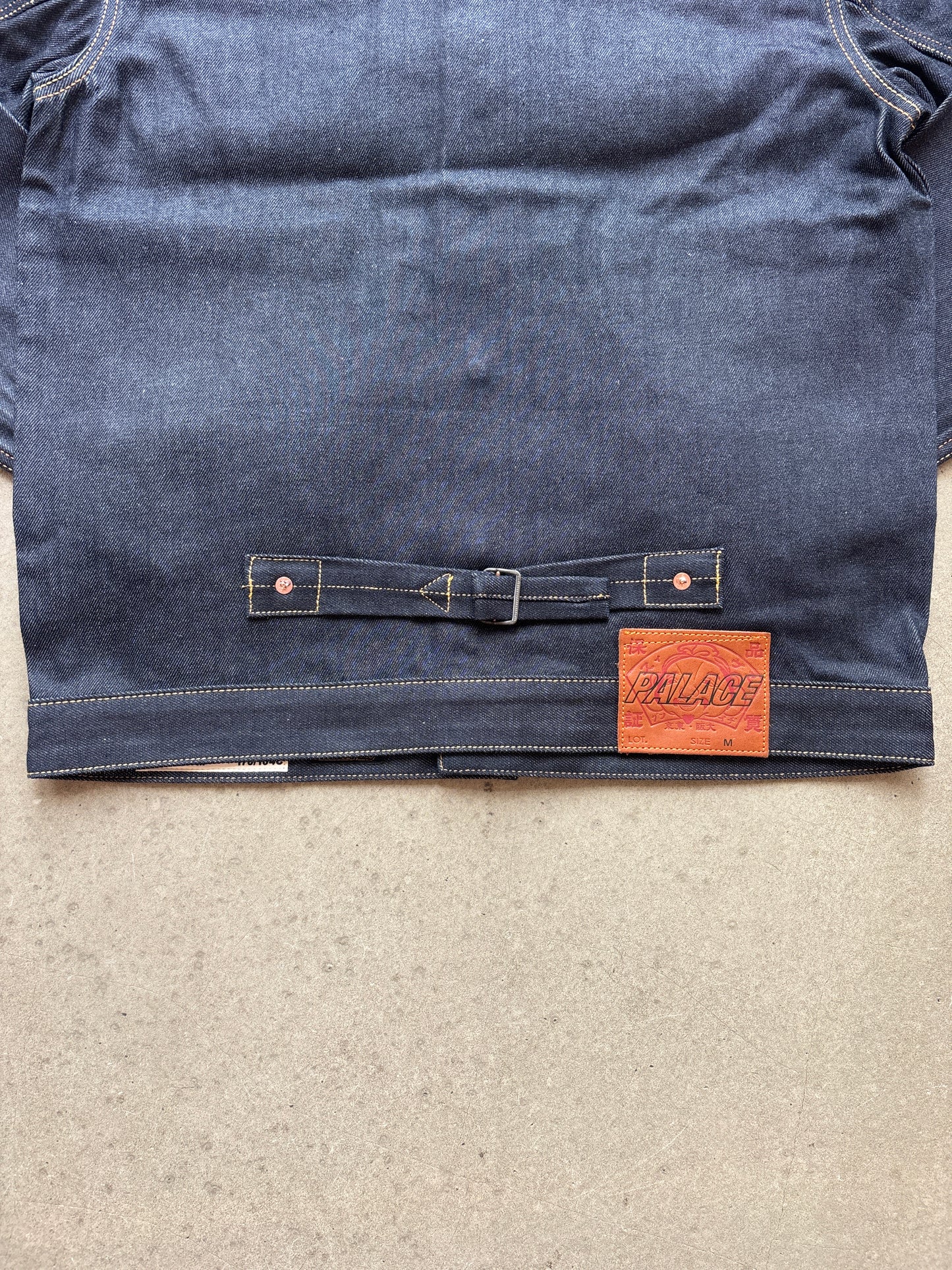 Palace x Evisu Classic Seagull Denim Jacket Indigo Raw