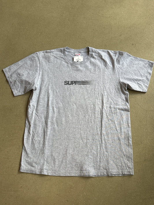 Supreme Motion Logo Tee Heather Grey L