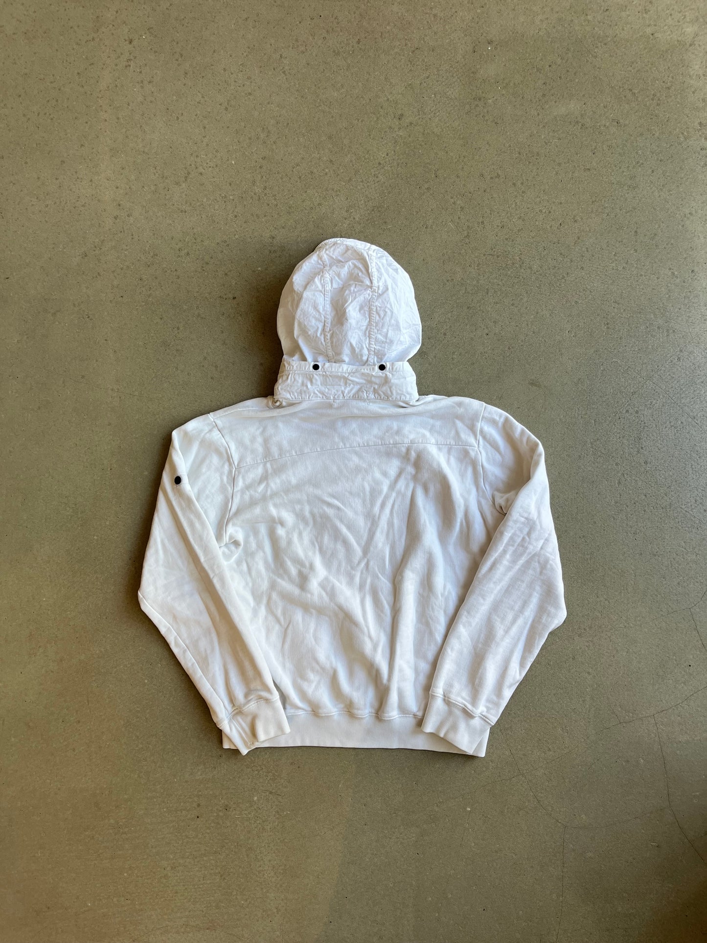 Stone Island Half Zip Hoodie White