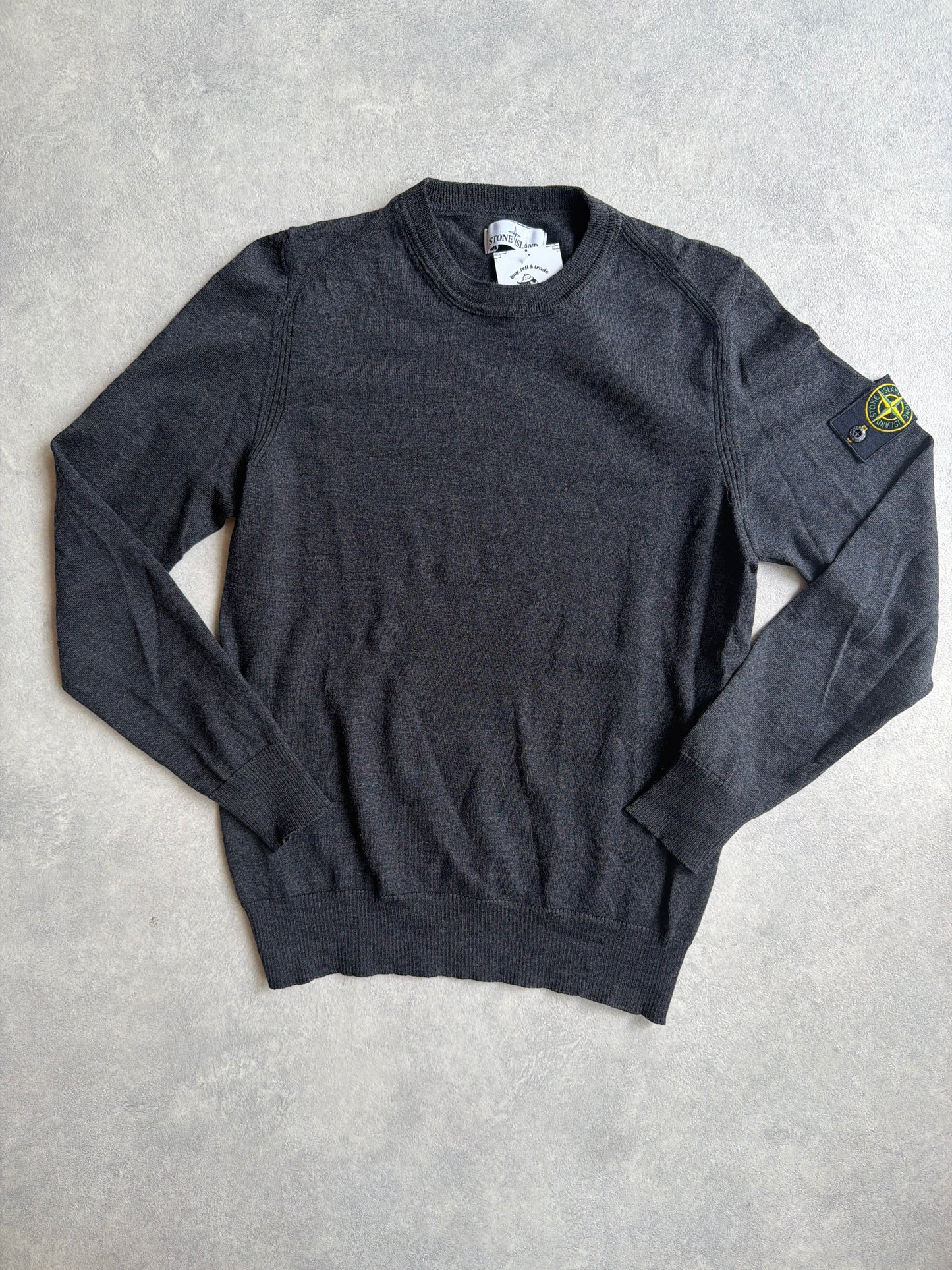 Stone Island Wool Crewneck Grey L