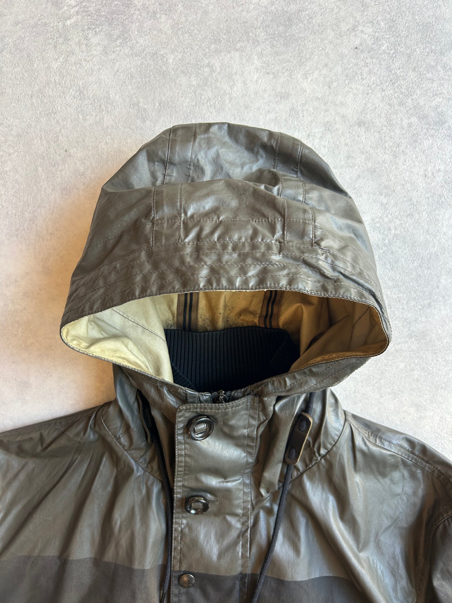 Moncler Vintage Kona Jacket Wax Coat Hood 3