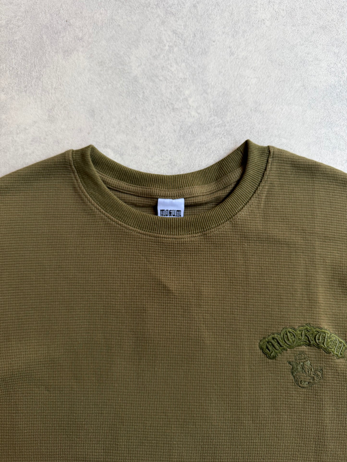 Basic Mokum Waffle Longsleeve Olive