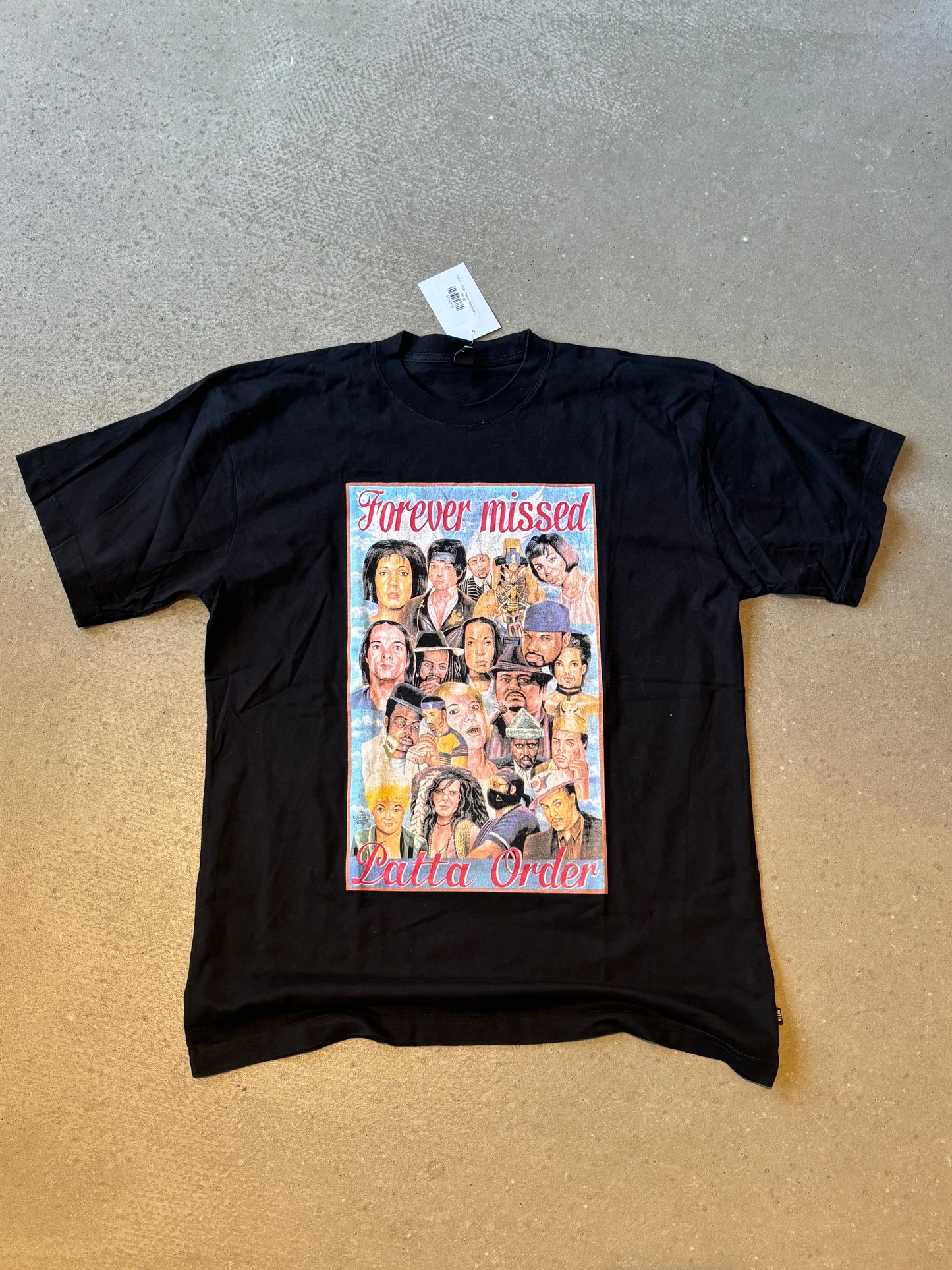 Patta x Order Poster Tee Black L