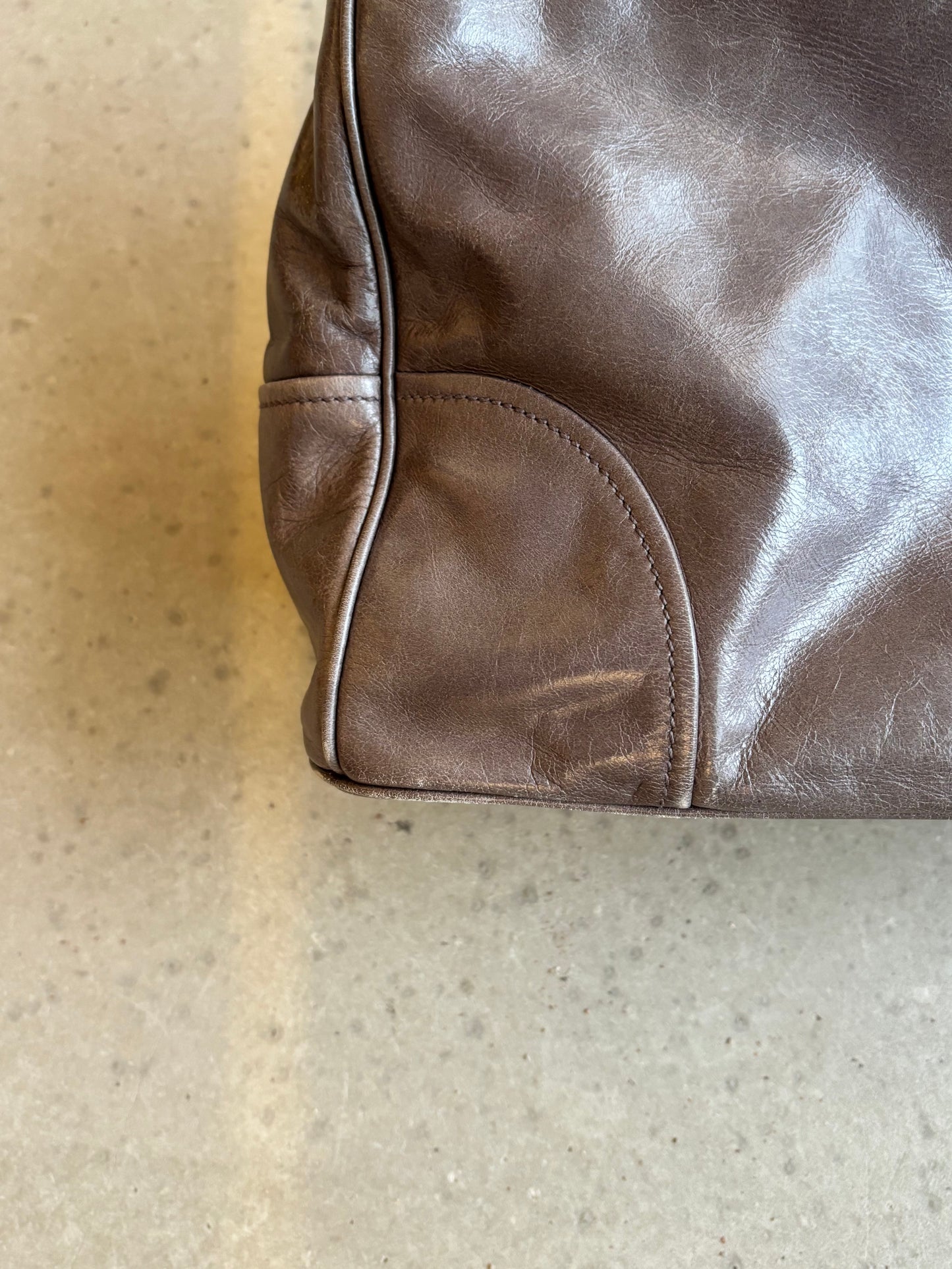 Miu Miu Vitello Leather Shiny Handbag