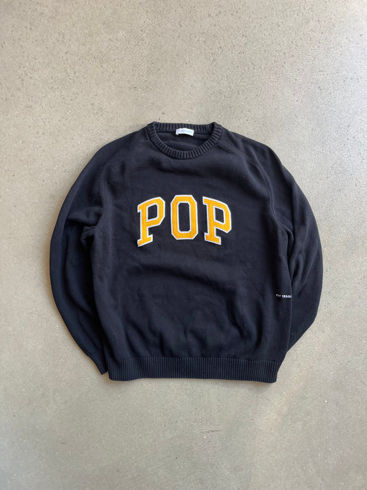 POP Knitted Crewneck Black Large