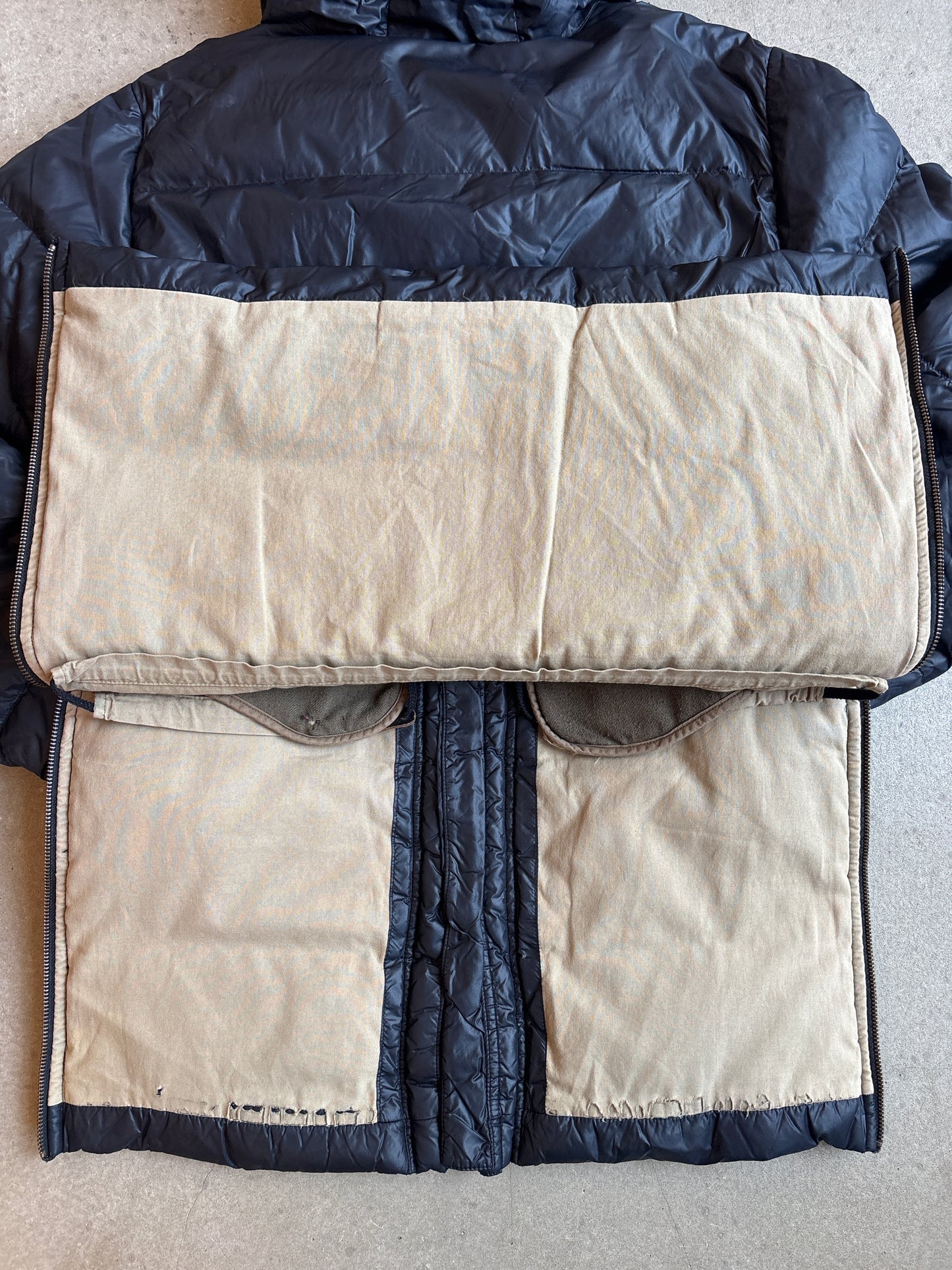 Stone Island Denims Goose Down Cold Jacket Green Small