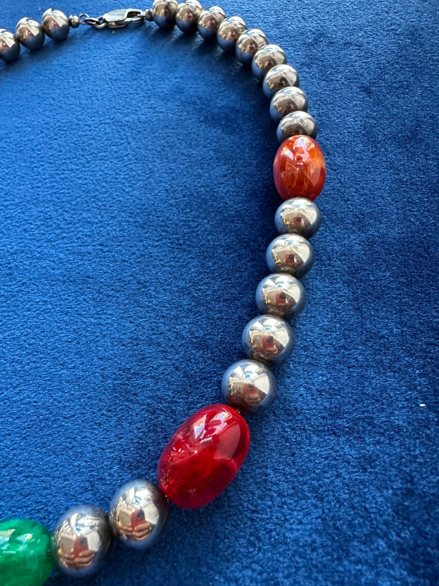 Silver Bead Necklace