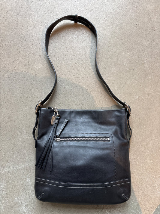 Coach Leather Crossbody Bag Black